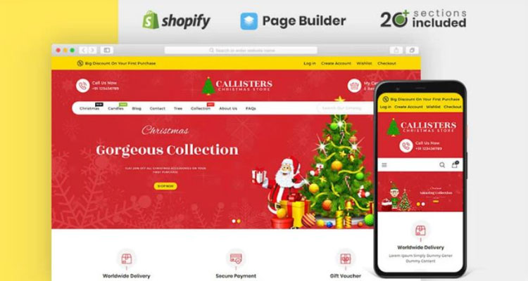 Callisters Gift Store Shopify Theme
