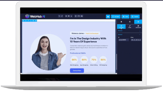 Build website in 3 steps with AI
